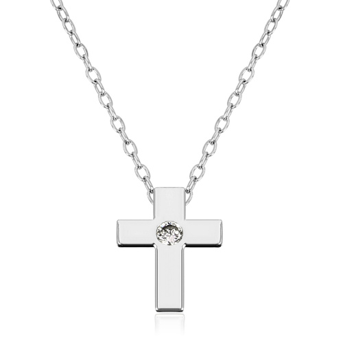 Silver Cross Necklace